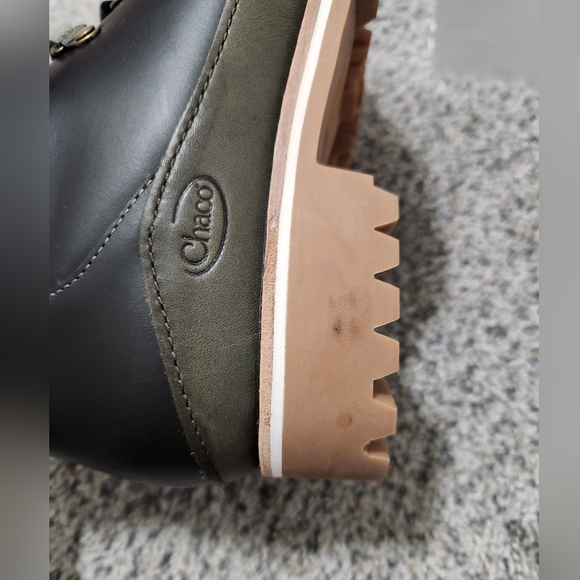 Chaco Green Hiking Boots Weatherproof Women's 9 - Picture 6 of 8